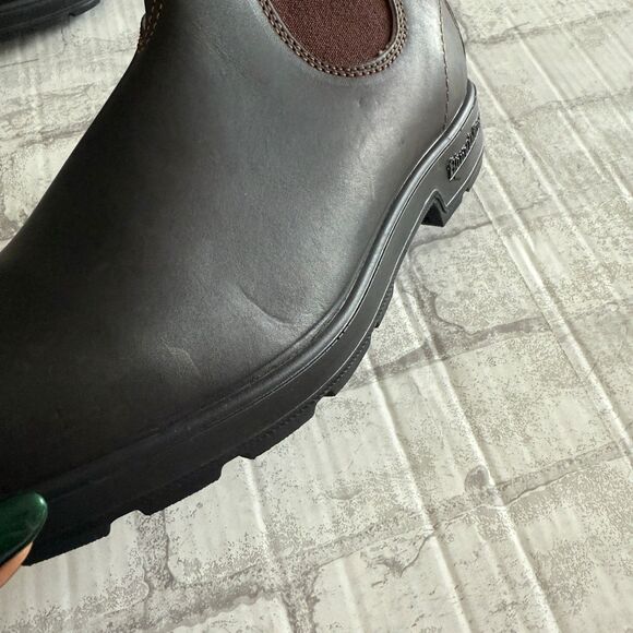 NWB Blundstone Originals 500 Stout Brown Leather Chelsea Boots Gorpcore Sz 10.5 main image 5